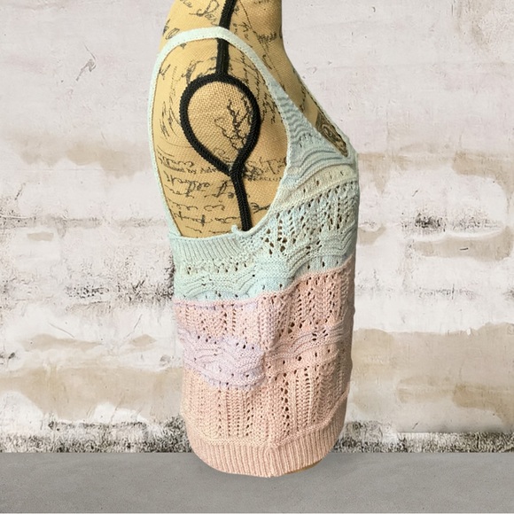 NWT Black Tape_ Ombré Crochet Boho Top Size XLP - Picture 5 of 11